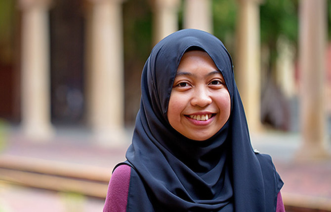International student Diana from Malaysia studied at the University of Adelaide